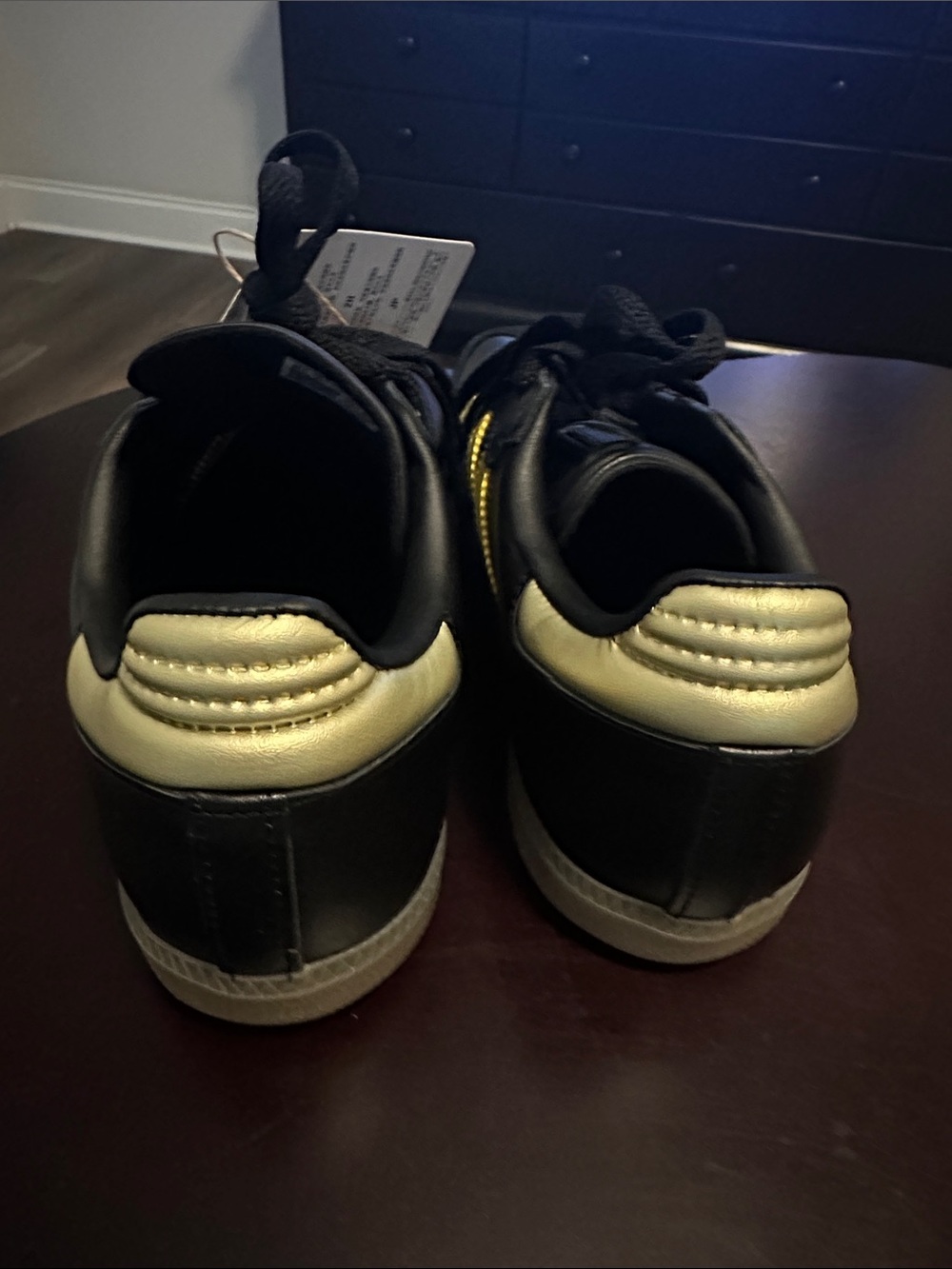 Adidas Black and Gold Samba Classic Sneakers. No original box. - Picture 11 of 16